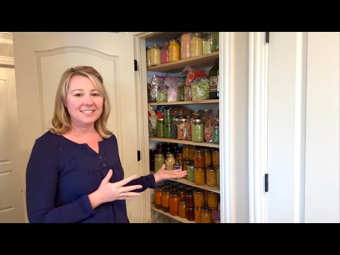 What a full summer garden harvest looks like in my pantry! Canning, freeze drying and preserving!