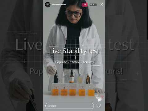 Live Vitamin C Serum test featuring our CEO #vitamincserumforface #vitamincserum