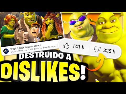 El TRAILER DE SHREK 5 es DESTRUlDO a DISLIKES 🤣 Dreamworks hará un Sonic?