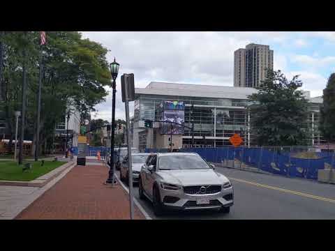 Springfield City Center MA/Union Station/Church春田市-麻州第三大城市中心/联合车站/市政厅/教堂/法院/音乐厅/美国篮球的诞生地  新英格兰之行（45）