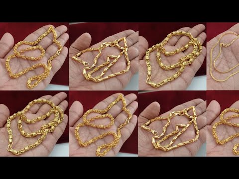 latest gold chain designs 2024 with weight & price || new light weight gold chain designs with price