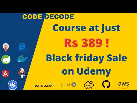 LOWEST PRICE ! on Spring boot Microservice K8s CICD AWS Udemy Course Black Friday Sale | Code Decode