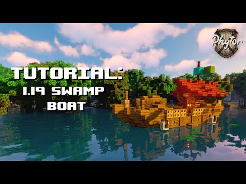 Minecraft 1.19 Tutorial: Mangrove Survival Boat House!