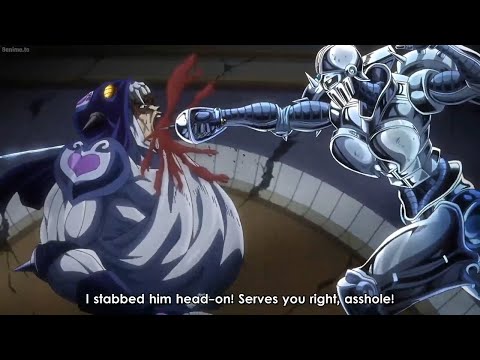 ジョジョの奇妙な冒険 スターダストクルセイダース || 怖い戦いポルナレフvsバニラアイス  - Scary battle Polnareff vs Vanilla Ice