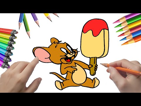 Cómo dibujar a Jerry comiendo helado