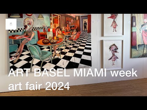 Art Basel Week Miami art show in the city 2024, art Miami, nada, context @ARTNYC