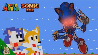 Mario and Tails vs Metal Sonic Exe MAZE 😱(Sonic 3 Movie)