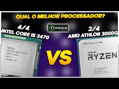 AMD ATHLON 3000G VS INTEL CORE I5 3470 - QUAL O MELHOR ATUALMENTE?