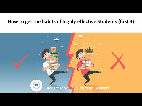 How to get the habits of highly effective Students Part I (first 3) - Take control of your life.