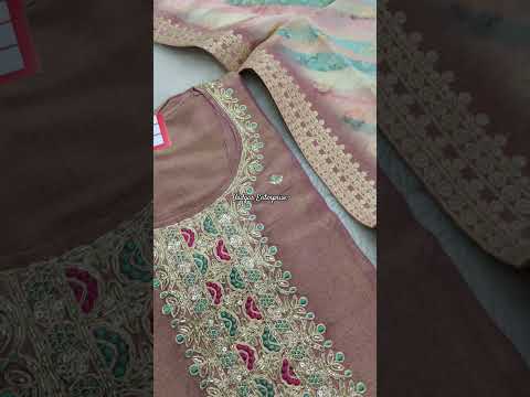 Designer Tissue Shimmer Silk Handwork Unstitched Suits at Yadgar Enterprise, Ahmedabad #wholesale