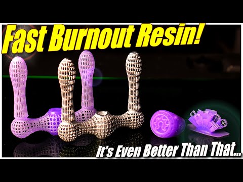 Fast Burnout Lost Resin Metal Casting! Monocure Burnaway