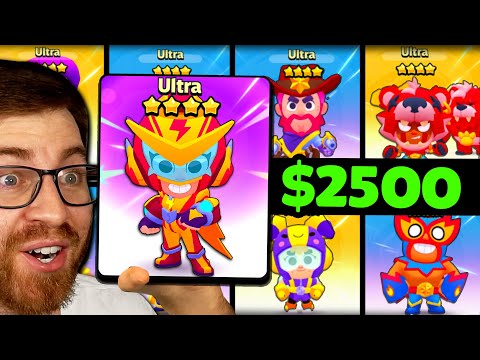 I Spent $2500 to MAX my Squad Busters Account! 🤩 (every ultra brawler unlocked!)