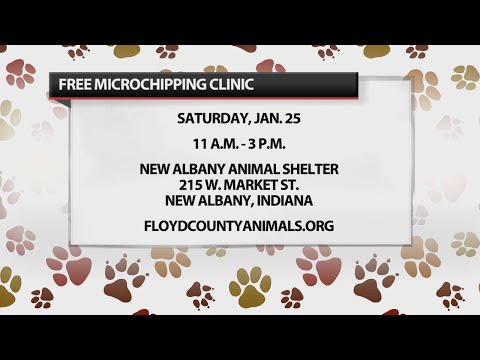 Free microchipping clinic will be held at New Albany Animal Shelter