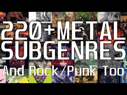 220+ Metal Subgenres with Examples - Metal Guide