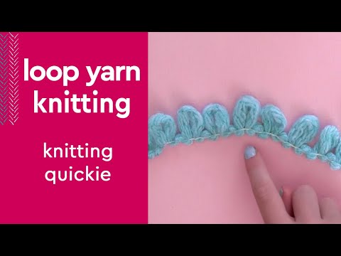 Easy Finger Knitting with Loop Yarn #shorts #yarncraft #loopyarn