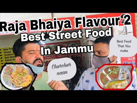 Raja Bhaiya Flavour 2 Best Street Food in Jammu || Famous Shop ||Amritsari Naan Dip Kulcha Available