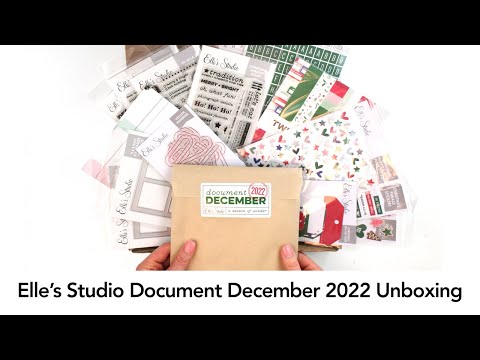 Elle's Studio Document December 2022 Unboxing