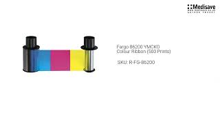 Fargo 86200 YMCKO Colour Ribbon 500 Prints R FG 86200