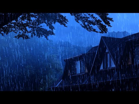 Eliminate Stress to Deep Sleep within 3 Minutes - Heavy Rain & Thunderstorm Sleep Sounds at Night