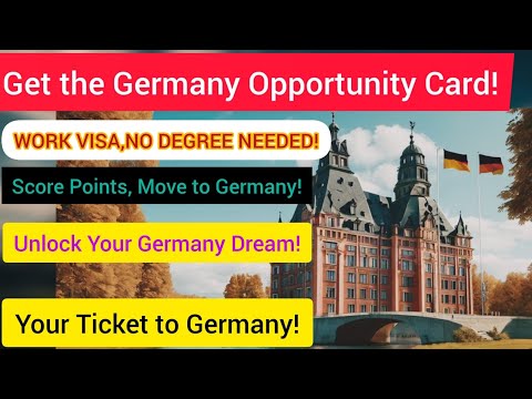 MOVE TO GERMANY WITHOUT A DEGREE THROUGH THE GERMANY OPPORTUNITY CARD!#germany