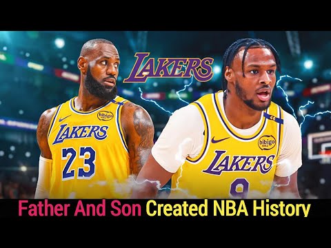 Father and son: LeBron and Bronny James make NBA history as a duo