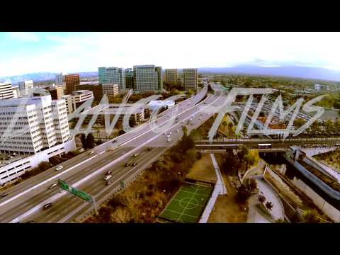 Aerial Footage Down Town San jose