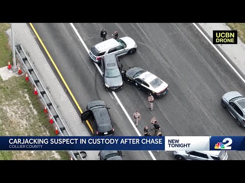 Multi-county chase with suspect accused of hitting deputy ends on Alligator Alley