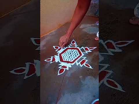 #shortsvideo#rangoli#appartmentkolam#beginners#dailyrangoli#vilakkukolam#diyamuggululakshmi's kolam