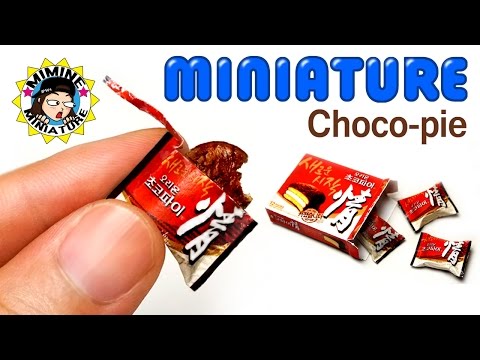 [ENG] Miniature Real Choco Pie -miminemini ミミネミニチュア