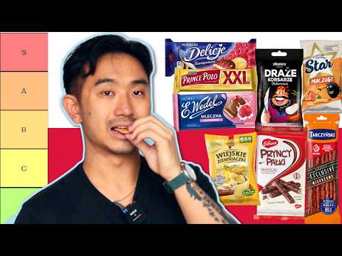 ASIAN Tries Popular Polish Snacks (TIER LIST)  🇵🇱