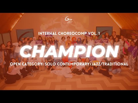 1ST RUNNER UP OPEN CATEGORY: SOLO CONTEMPORARY/JAZZ/TRADITIONAL STYLE || INTERNAL CHOREOCOMP VOL.1