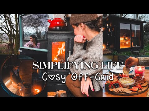 Slow Living In An Off-Grid English Countryside Cabin | Cosy Winter Days