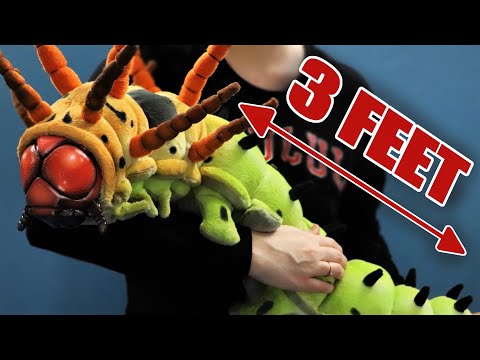 I Made A GIANT Caterpillar || Poseable Art Doll Tutorial