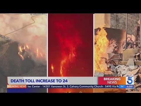 Death toll from L.A. County wildfires up to 24