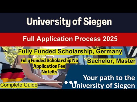 🇩🇪 Study in Germany | Apply University of Siegen | No Application Fee | No IELTS | Master’s Guide 🎓