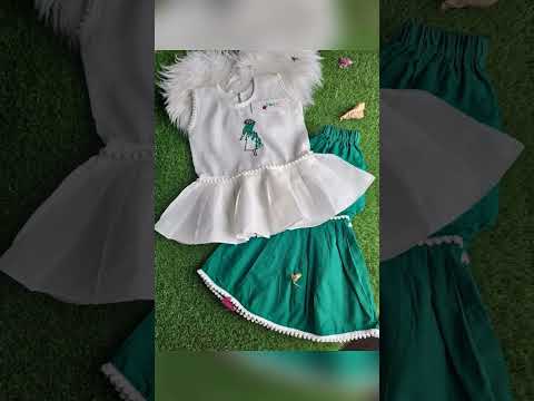 14 august baby girl dress designs 2024 #14augbabygirldress #independencedaydress