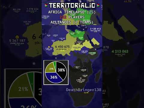 AFRICA [KD] | ALLIANCES 7! | ⏰ 32x | Territorial.io Timelapse | #25 |  #territorialiotimelapse