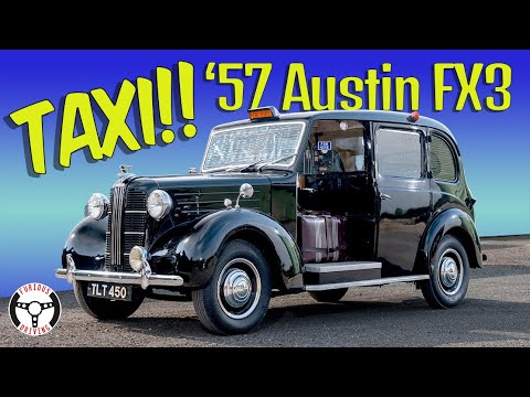 TAXI!! Austin FX3 1950s london cab goes for a drive