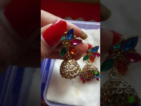 #short video. stylish jhumke designs.