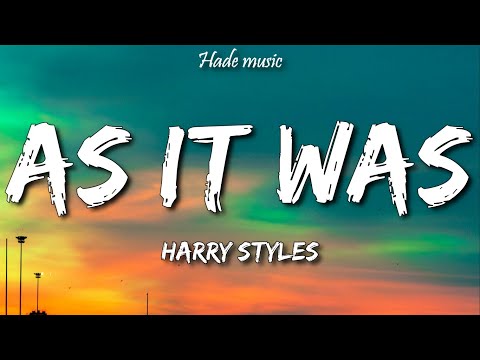 Harry Styles - As It Was (Lyrics)