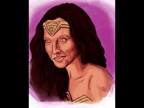 Drawing Wonder Woman! Gal Gadot Wonder Woman Speed Draw #wonderwoman #galgadot