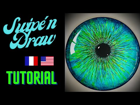 #35- AMAZING EYE PAINTING TUTORIAL #arttutorial #swipetechnique