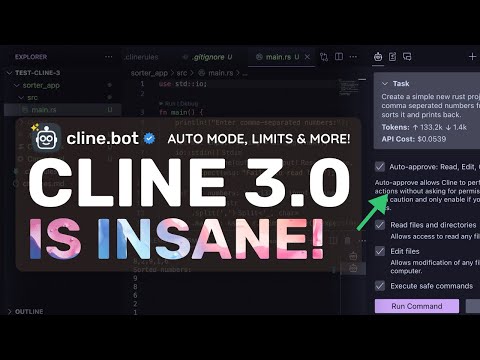 Cline 3.0 (Upgraded): This is the ULTIMATE AUTONOMOUS AI CODER that we need! (Auto mode, Rules, etc)