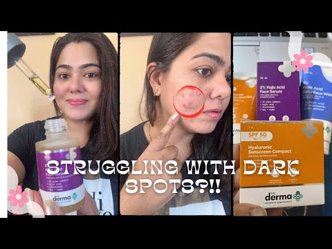 The Derma co 2% Kojic acid skincare routine for Dark spots | Serum for acne marks & pigmentation