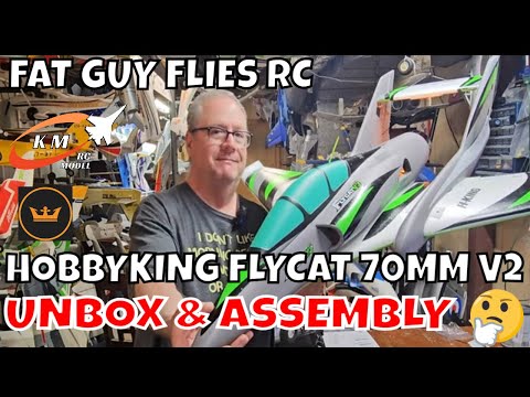 HOBBYKING 70MM FLYCAT V2 UNBOX & ASSEMBLY by FGFRC #rcjets #aviation