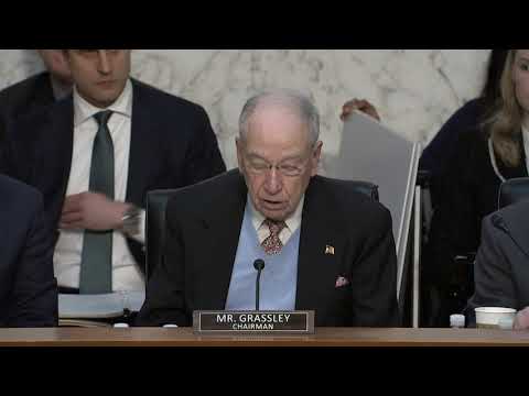 Grassley Opening Statement on Nomination of Pam Bondi to be U.S. Attorney General