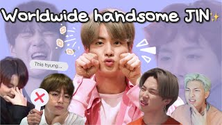 [MOOTATA] JIN being well-known WORLDWIDE HANDSOME BTS and other KPOP idols' reaction