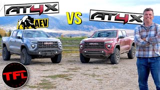 2024 GMC Canyon AT4X vs AT4X AEV Edition: How Much More Capability Do You Get?