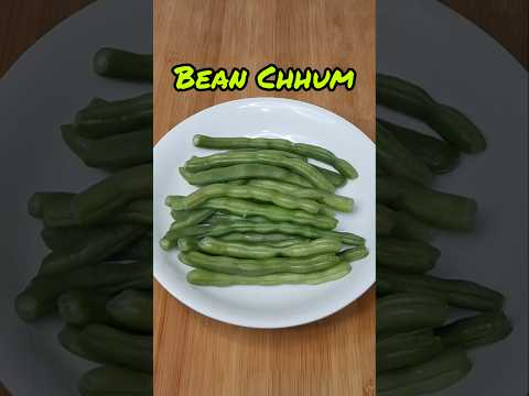 Bean Chhum/Simple Boiled Green Beans#shorts#green bean#mizo eisiam