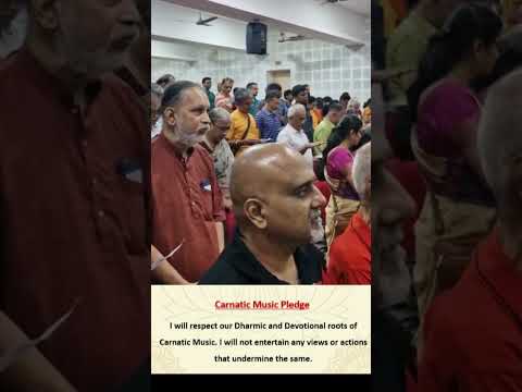 Carnatic  Music Pledge - கர்நாடக இசை உறுதிமொழி